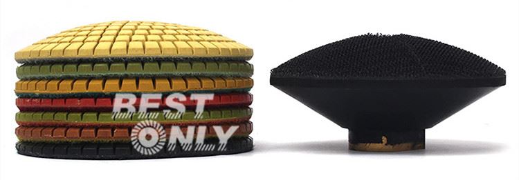 Convex Polishing pads set for stone polishing